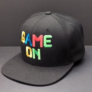 The Classics,Youpong 'Game On' Mens Black/Green Snapback Hat.